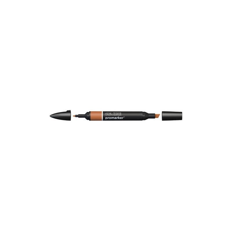 Pennarelli Winsor&Newton Promarker doppia punta fine-larga - saddle brown O345 - 0203008