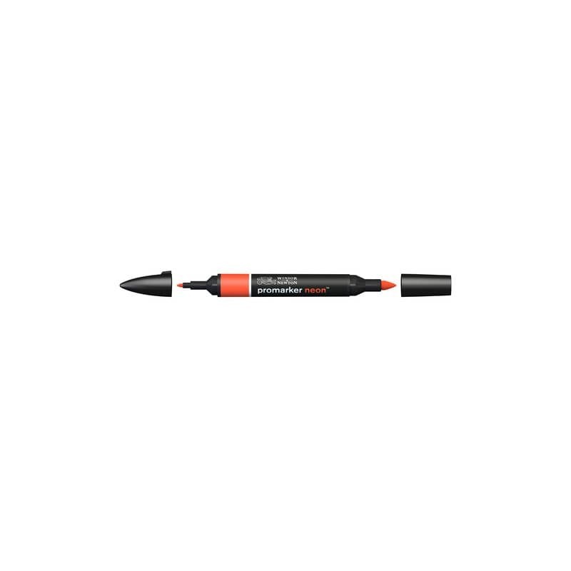 Pennarelli Winsor&Newton Promarker doppia punta fine-larga - neon spark red NN RD - 0205405