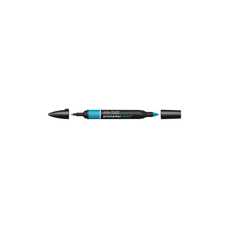 Pennarelli Winsor&Newton Promarker doppia punta fine-larga - neon volt blue NN BL - 0205407