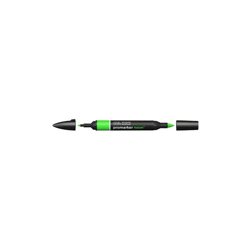 Pennarelli Winsor&Newton Promarker doppia punta fine-larga - neon glowing green NN GR - 0205408