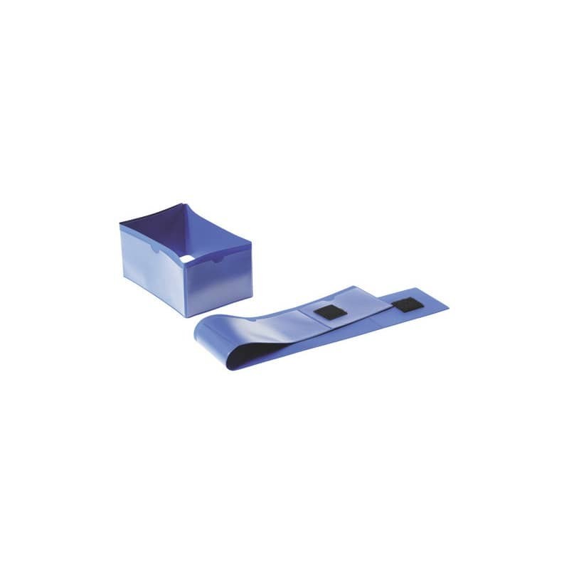 Buste a fascia DURABLE per piede pallet plastica blu scuro 145 x 65 mm conf. 50 - 172407