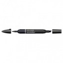 Pennarello Winsor&Newton Promarker doppia punta fine-larga - blue black XBB - 0203383