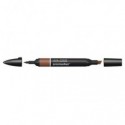 Pennarello Winsor&Newton Promarker doppia punta fine-larga - chocolate O234 - 0203632