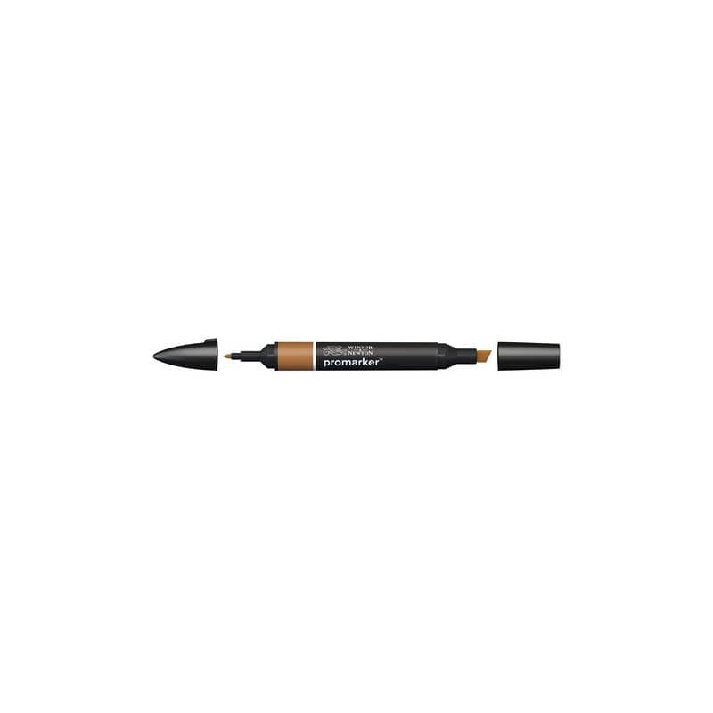 Pennarello Winsor&Newton Promarker doppia punta fine-larga - coffee O523 - 0203636