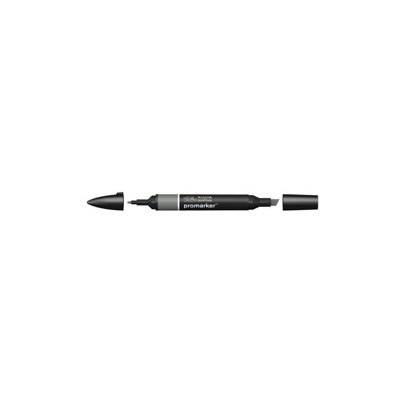 Pennarello Winsor&Newton Promarker doppia punta fine-larga - ice grey 6 IG6 - 0203377