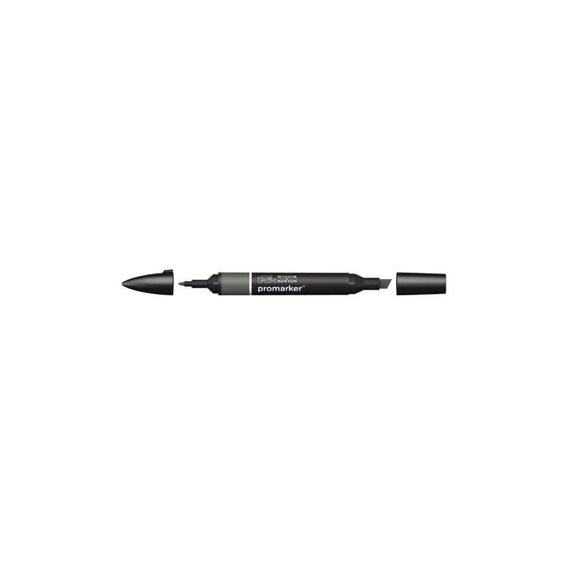 Pennarello Winsor&Newton Promarker doppia punta fine-larga - ice grey 7 IG7 - 0203378