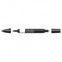 Pennarello Winsor&Newton Promarker doppia punta fine-larga - warm grey 00 WG00 - 0203369