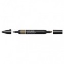 Pennarello Winsor&Newton Promarker doppia punta fine-larga - warm grey 6 WG6 - 0203373