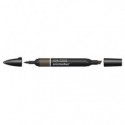 Pennarello Winsor&Newton Promarker doppia punta fine-larga - warm grey 7 WG7 - 0203374