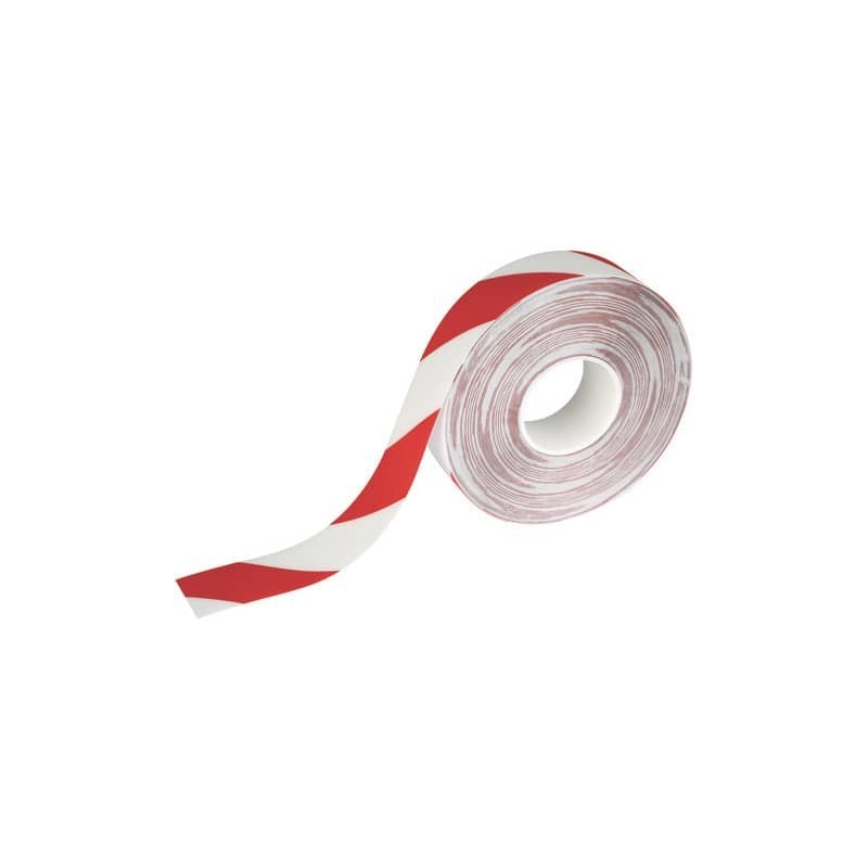 Bobina di nastro antiscivolo adesivo DURABLE DURALINE 50/07 rosso segnale-bianco - 1726132