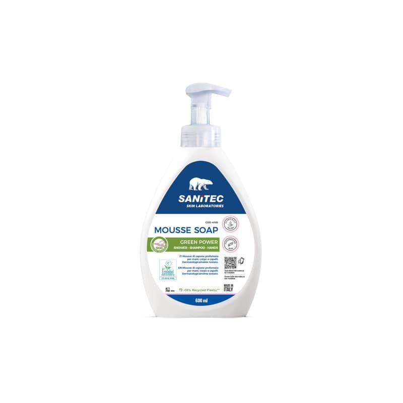 Mousse di sapone profumata Sanitec per mani e corpo 600 ml - 4005