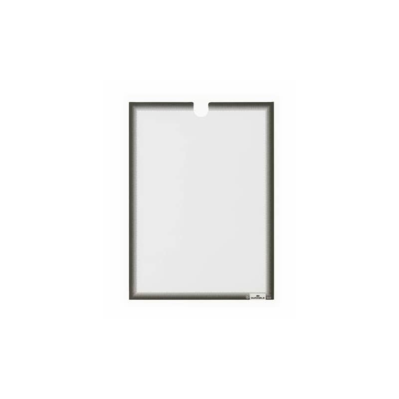 Tasca porta documenti adesiva Durable formato A4 grigio antracite in conf. 5 pz - 4006-58