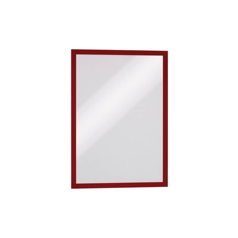 Cornice espositiva Durable DURAFRAME® formato A3 rosso in conf. 6 pz - 4883-03