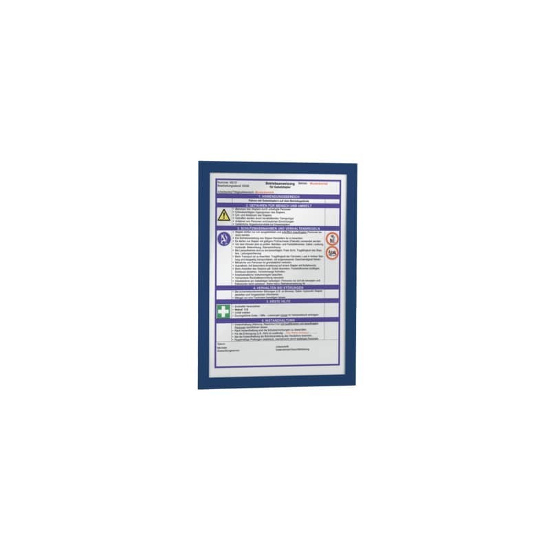 Cornice espositiva Durable DURAFRAME® formato A3 blu in conf. 6 pz - 4883-07
