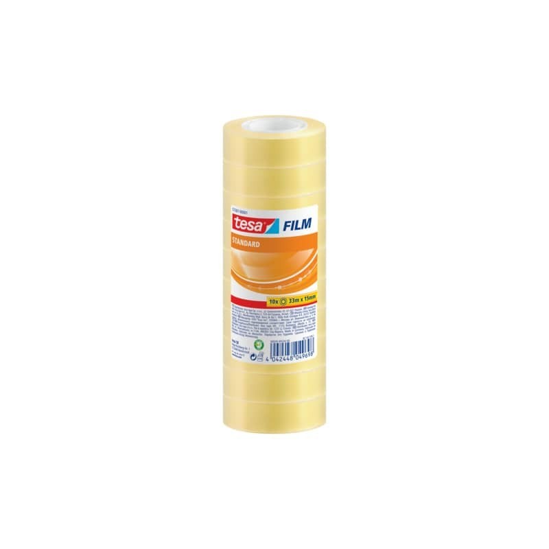 Nastro adesivo Tesafilm® standard trasparente 15 mm x 33 m - in conf. 10 - 57387-00001-01