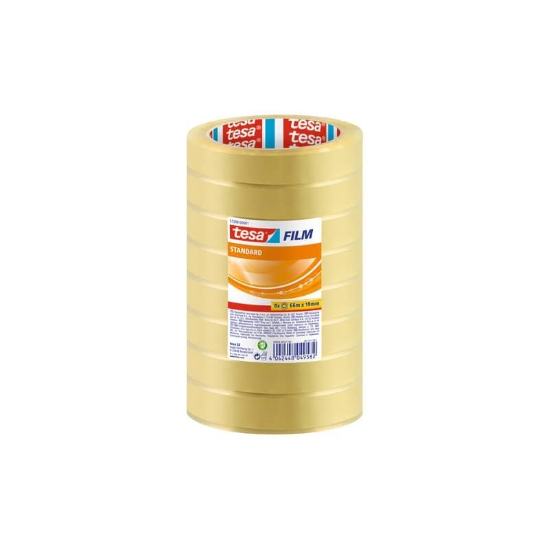 Nastro adesivo Tesafilm® standard trasparente 19 mm x 66 m - in conf. 8 - 57208-00001-01