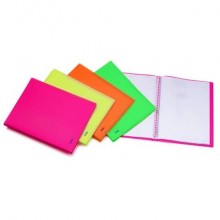 Portalistini in PPL Favorit Neon assortiti 22x30 cm - 40 buste interne fisse - 100460904