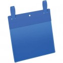 Tasche per identificazione Durable con fascette di aggancio blu f.to esterno mm 223x380- inserto A5 orizz. Cf 50- 174907