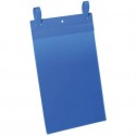 Tasche per identificazione Durable con fascette di aggancio blu f.to esterno mm 223x530- inserto A4 vert. cf. 50- 175007