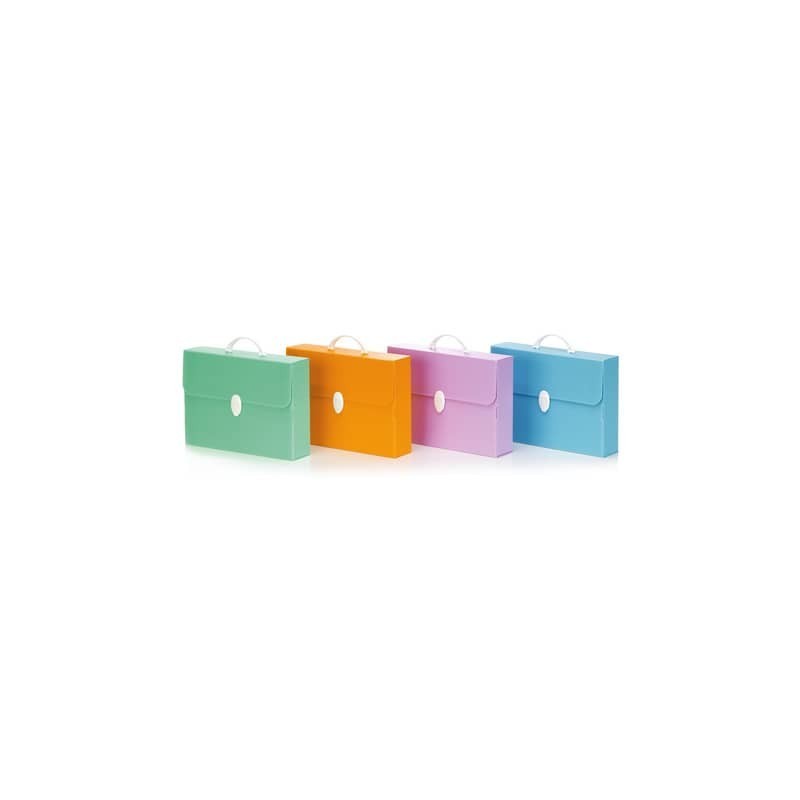Valigetta in PPL Favorit Every Line Pastel colori assortiti 27x37,5x8 cm - conf. da 6 - 100501101