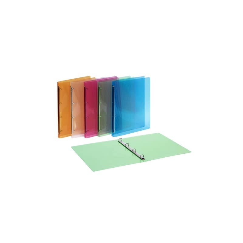 Raccoglitore Favorit Lumina in PPL A4 4 anelli tondi Ø 15 mm - 22x30 cm - colori assortiti - 400066844 (Conf.20)