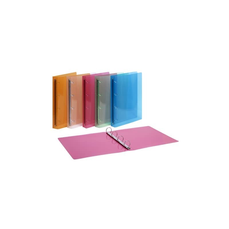 Raccoglitore Favorit Lumina in PPL A4 4 anelli tondi Ø 30 mm - 22x30 cm - colori assortiti - 400066845 (Conf.10)