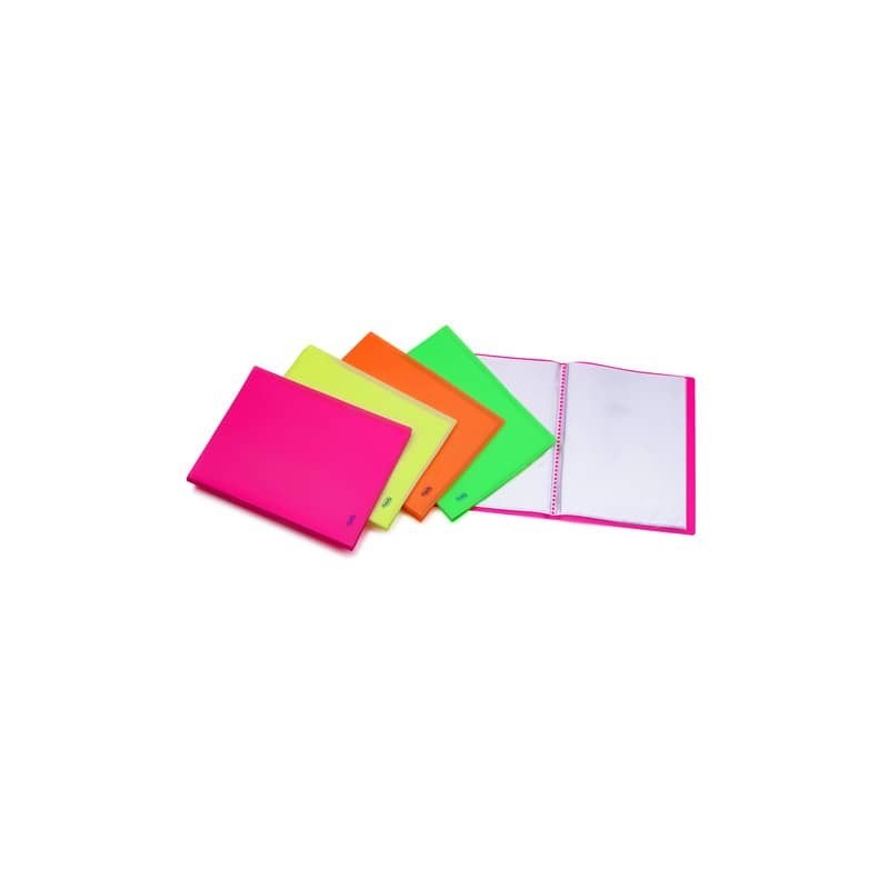 Portalistini in PPL Favorit Neon assortiti 22x30 cm - 50 buste interne fisse - 400083554