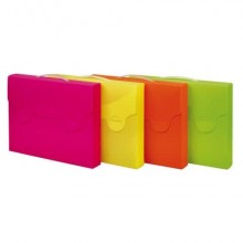 Valigetta portadocumenti Favorit Neon colori assortiti 38x29x5 cm - conf. da 4 - 400102066