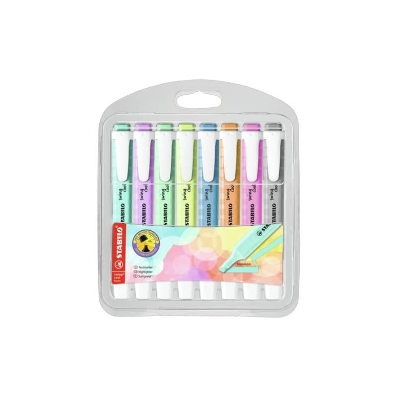 Evidenziatori Swing Cool Pastel Stabilo conf. 8 colori assortiti 275/8-08-2
