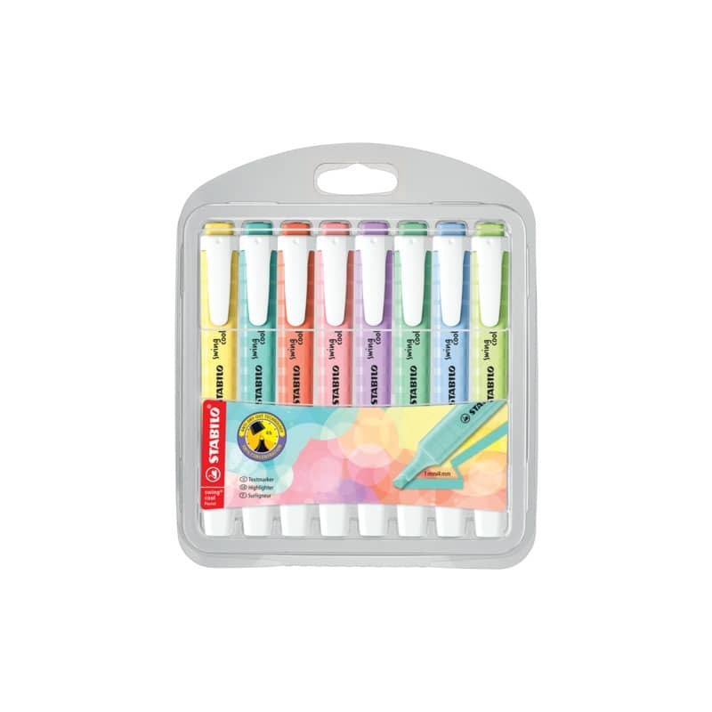 Evidenziatori Swing Cool WOW Stabilo conf. 8 colori assortiti Pastel 275/8-08-1