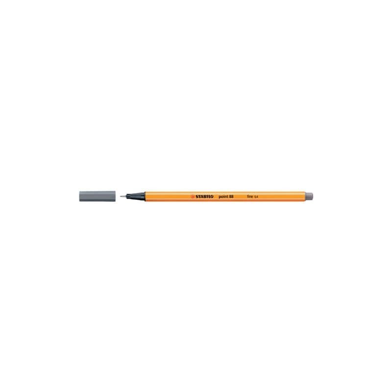 Fineliner Stabilo Point 88® 0,4 mm grigio di payne 88/98 (Conf.10)
