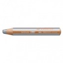 Matite colorate Stabilo Woody 3 in 1 punta larga conf. 5 pz argento 880/805