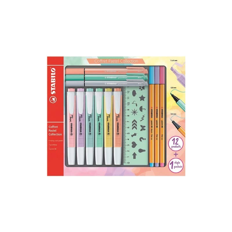 Pastel collection Stabilo in set 6 colori assortiti conf. 13 pezzi IT/87-2915
