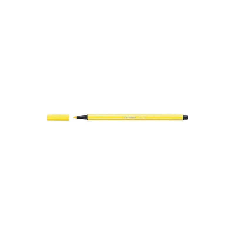 Pennarelli Stabilo Pen 68 tratto 1 mm giallo limone 68/24 (Conf.10)
