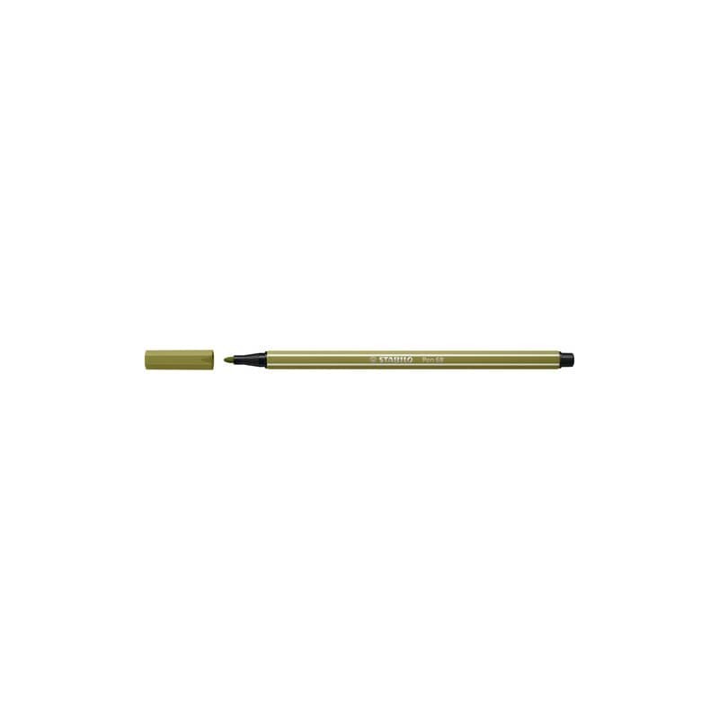 Pennarelli Stabilo Pen 68 tratto 1 mm verde muschio 68/37 (Conf.10)