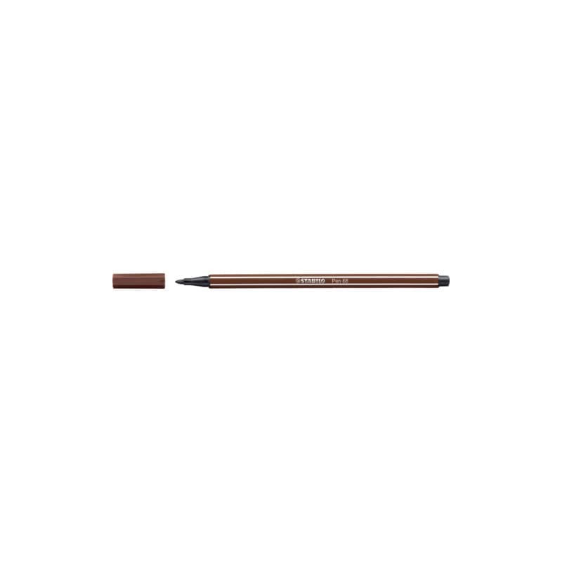 Pennarelli Stabilo Pen 68 tratto 1 mm bruno 68/45 (Conf.10)