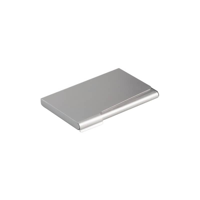 Portabiglietti da visita Durable BUSINESS CARD BOX alluminio argento  metallizz. fino a 20 biglietti - 241523