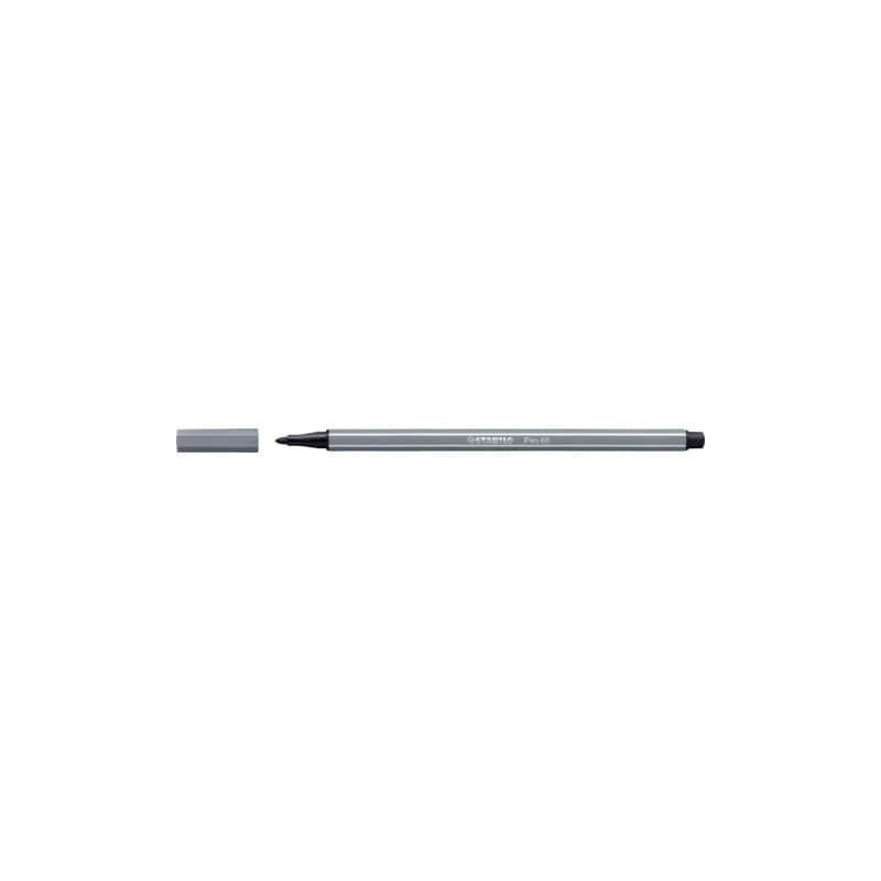 Pennarelli Stabilo Pen 68 tratto 1 mm grigio scuro 68/96 (Conf.10)