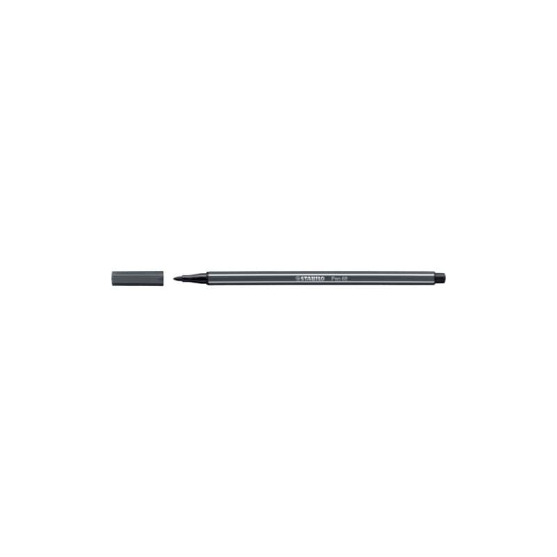 Pennarelli Stabilo Pen 68 tratto 1 mm grigio freddo profondo 68/97 (Conf.10)