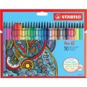 Pennarelli Stabilo Pen 68 tratto 1 mm scatola in cartone 30 colori assortiti 6830-7