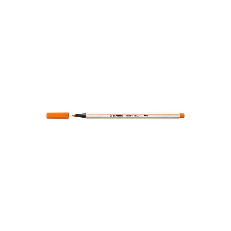 Pennarello Stabilo Pen 68 brush - punta a pennello - M 1 mm vermiglio pallido - 568/30 (Conf.10)