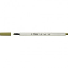 Pennarello Stabilo Pen 68 brush - punta a pennello - M 1 mm verde muschio - 568/37 (Conf.10)