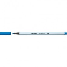 Pennarello Stabilo Pen 68 brush - punta a pennello - M 1 mm blu scuro 568/41 (Conf.10)