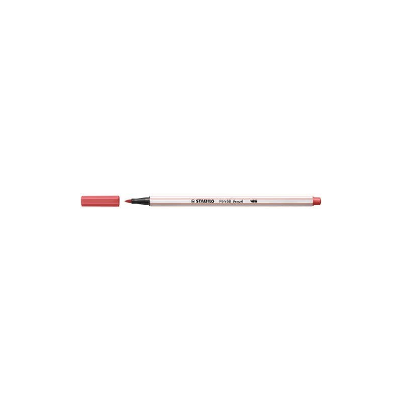 Pennarello Stabilo Pen 68 brush - punta a pennello - M 1 mm ruggine 568/47 (Conf.10)