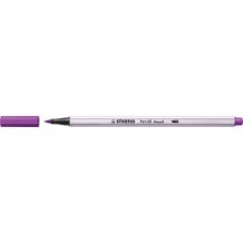 Pennarello Stabilo Pen 68 brush - punta a pennello - M 1 mm lilla 568/58 (Conf.10)