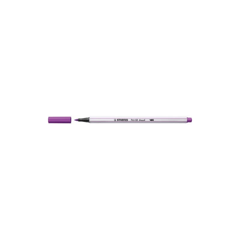 Pennarello Stabilo Pen 68 brush - punta a pennello - M 1 mm lilla 568/58 (Conf.10)