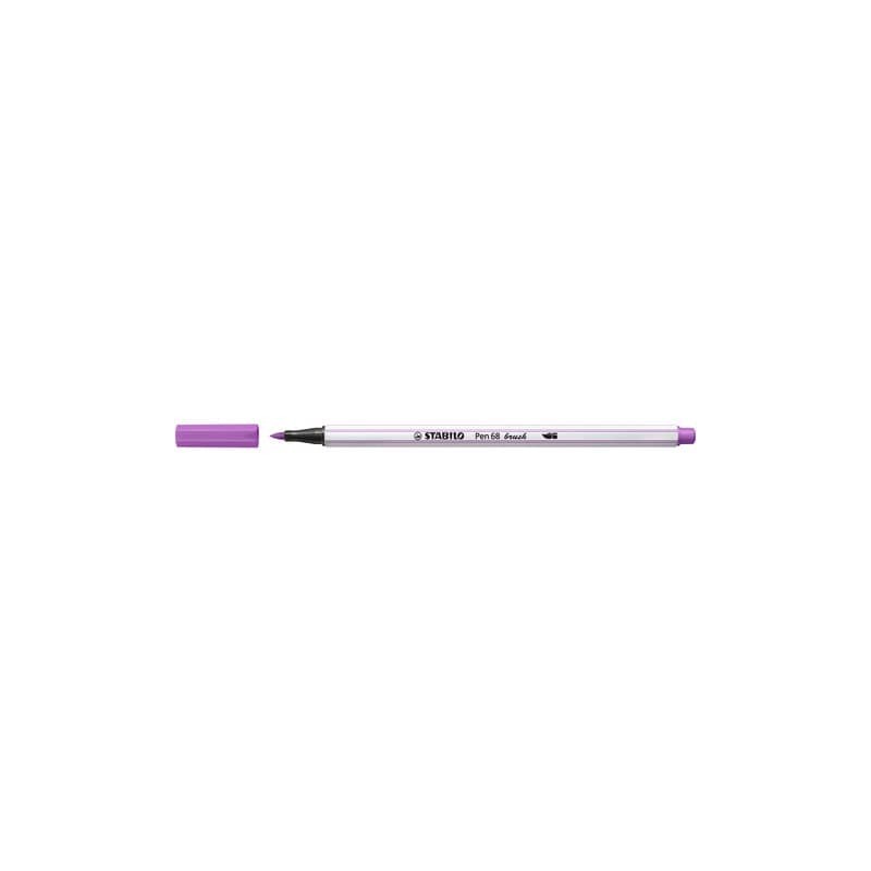 Pennarello Stabilo Pen 68 brush - punta a pennello - M 1 mm prugna 568/60 (Conf.10)