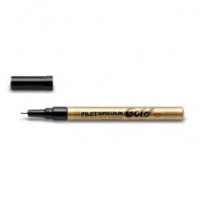 Marcatore a vernice Pilot Super Color punta in fibra di acrilico 1 mm oro - 002452 (Conf.12)