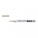 Marcatore a vernice Pilot Super Color punta in fibra di acrilico 3 mm bianco - 002435 (Conf.12)