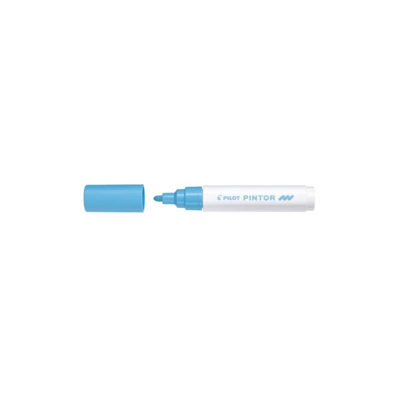 Marcatore multisuperficie Pilot Pintor a base d'acqua punta in fibra 4,5 mm blu pastello - 002372